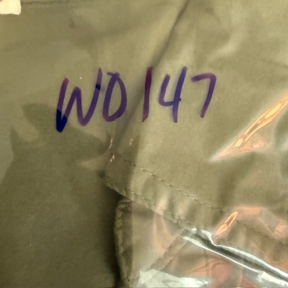 Yerse Short Sleeve Henley Shirt Dress Speckled Olive Green XS - Picture 12 of 12